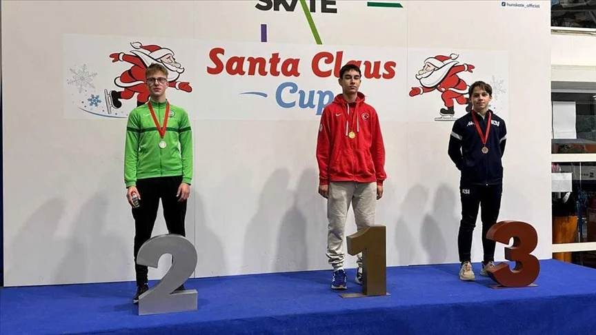 Milli sürat patenci İlyas Karadağ, Macaristan’da 4 altın madalya kazandı