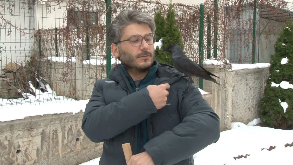 Karga ile doktorun şaşırtan dostluğu