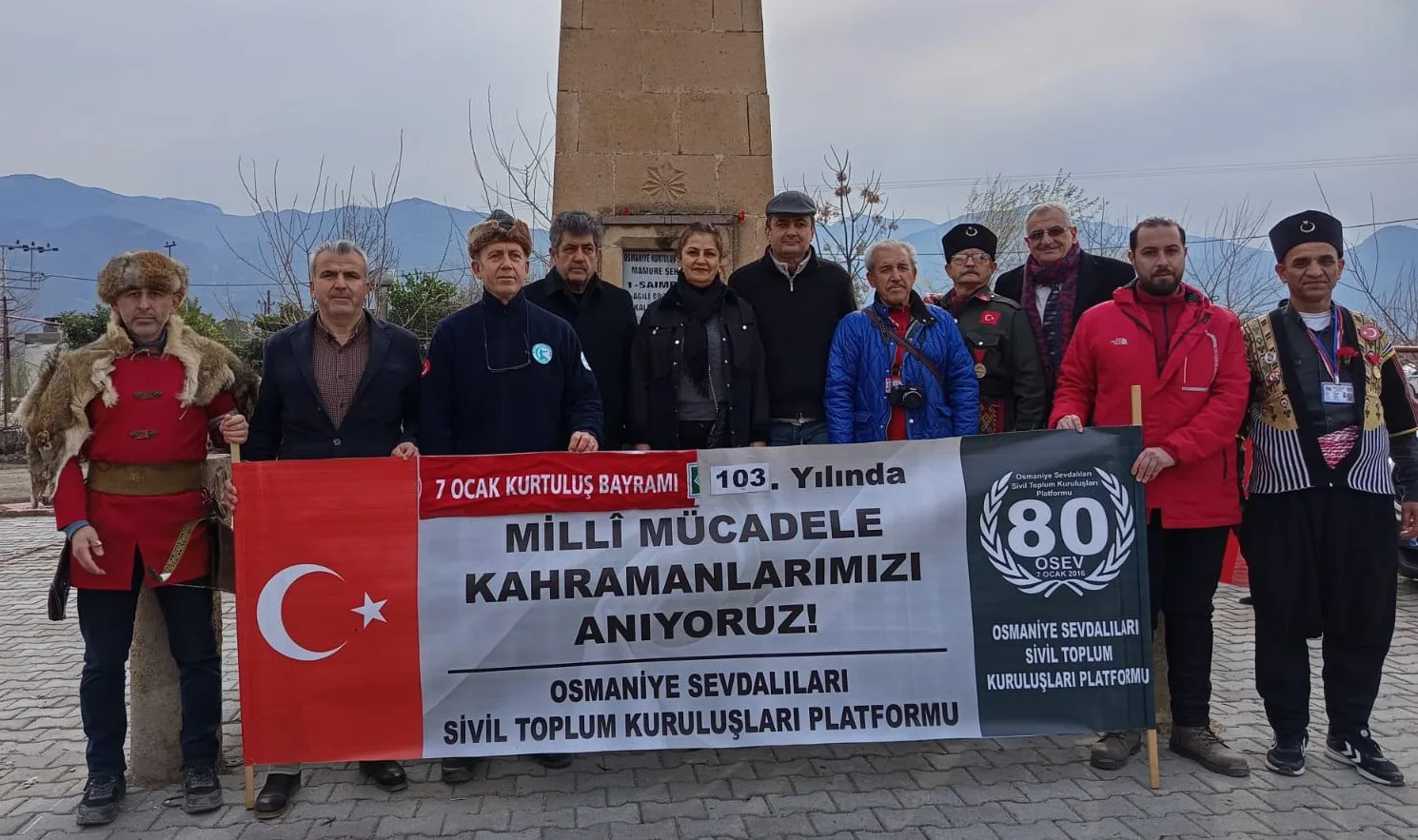 Osmaniye’nin Kurtuluşunun 103. Yılında OSEV Şehit Saim Beye Saygı Kampı ve Yürüyüşü Düzenledi