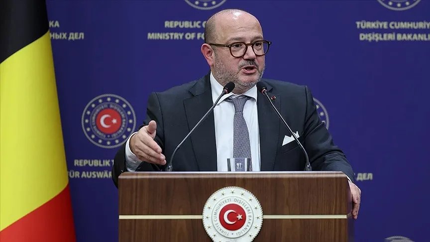 Belçika Dışişleri Bakanı Quintin, Ankara’da Suriye’nin yeniden imarına destek mesajı verdi