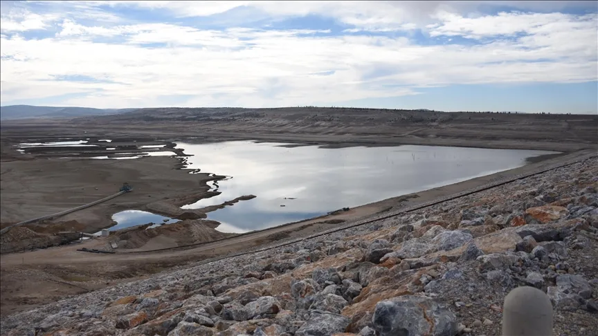 Karaman’da İbrala Barajı’nda kuraklığın etkisi görülüyor