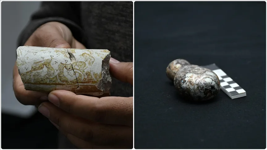 Hasankeyf’teki kazıda bulunan 800 yıllık seramik kapta Anadolu parsı izi