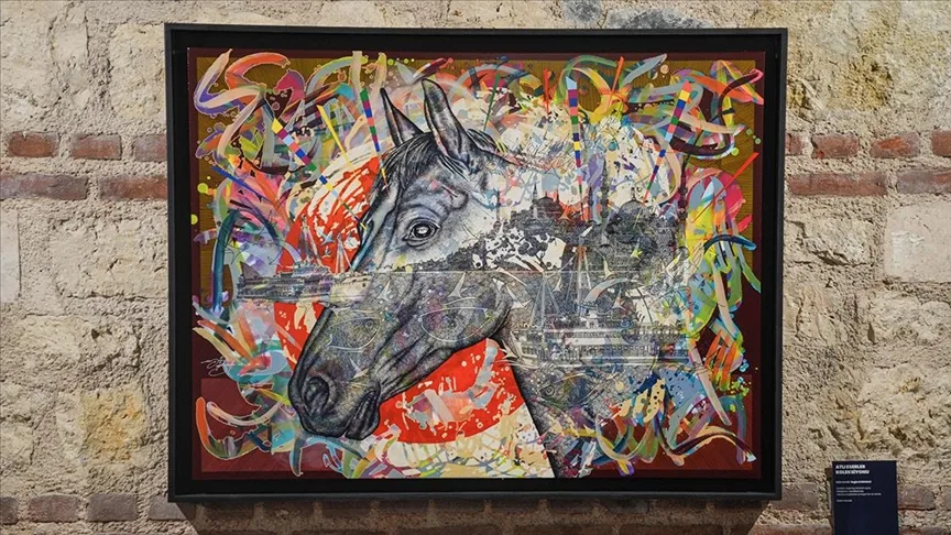 “Atlar da Kaderle Koşarlar” sergisi, Rami Kütüphanesi’nde açıldı