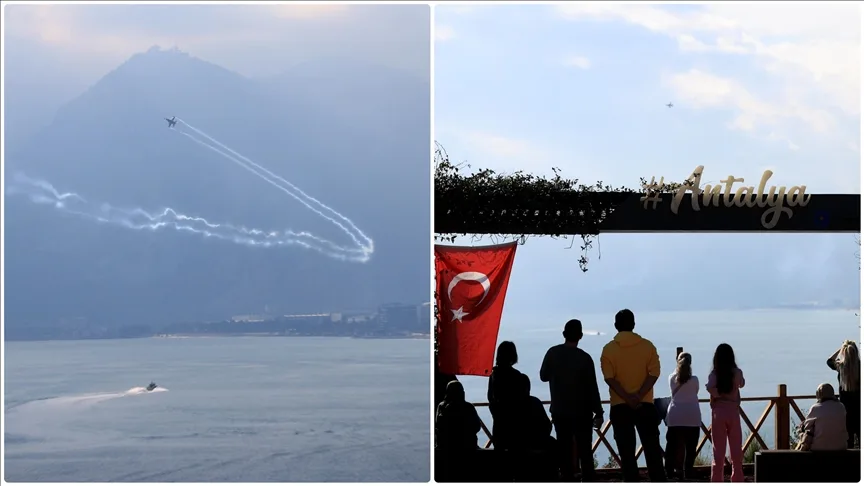 SOLOTÜRK, Antalya’da eğitim uçuşu yaptı