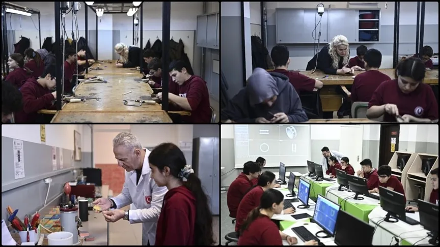 Kuyumculuk meslek lisesi öğrencileri atıkları takıya dönüştürüyor