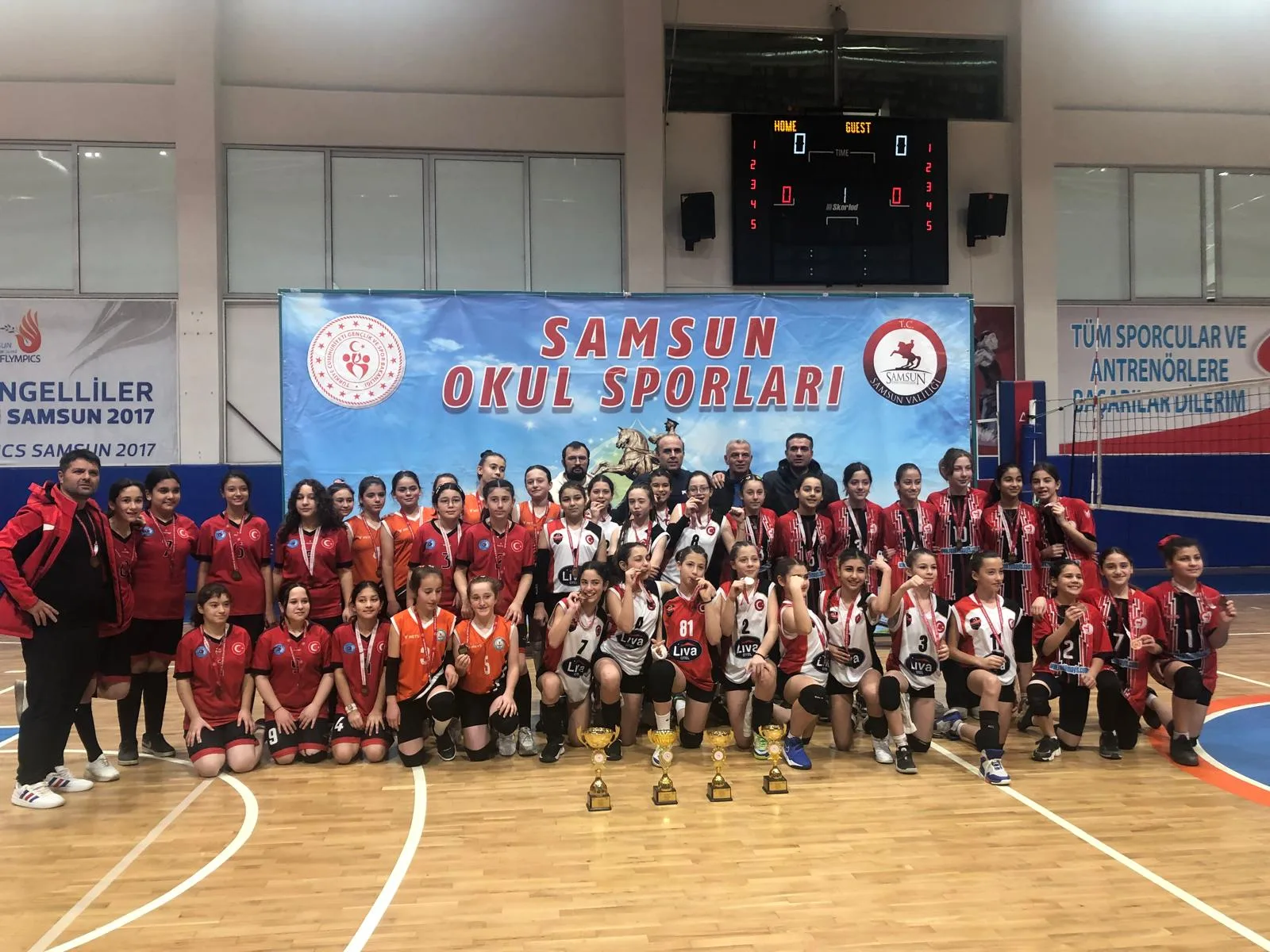 Samsun’da Küçükler Voleybol İl Birinciliği Sona Erdi