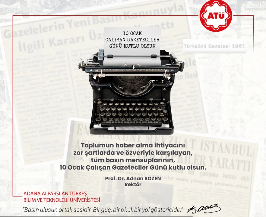10 Ocak Çalışan Gazeteciler Günü Kutlanıyor