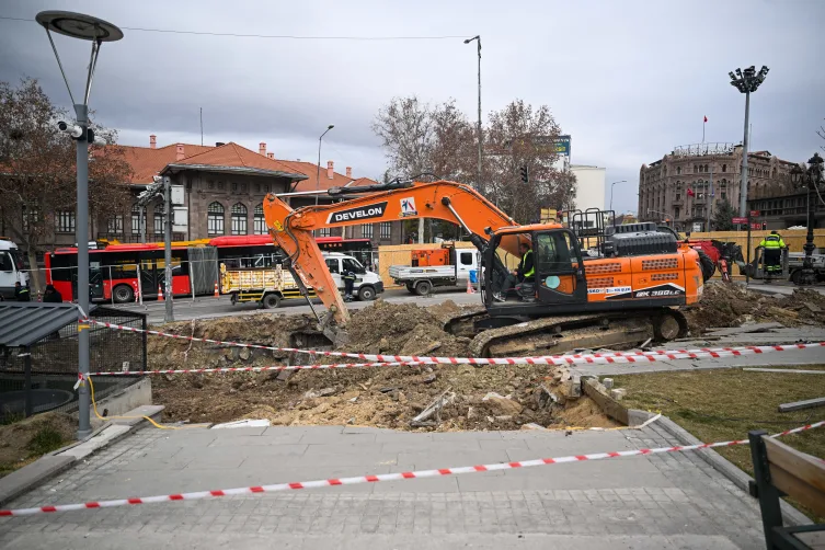 Ankara Ulus’ta göçük