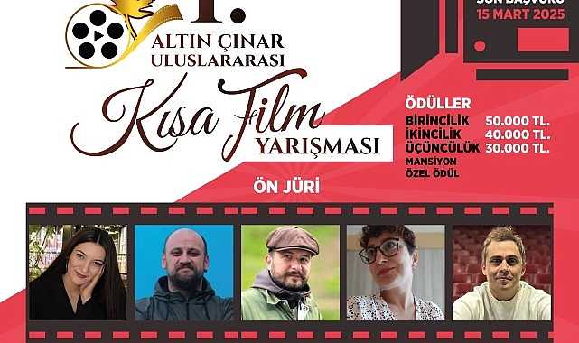 1. Altın Çınar Uluslararası Kısa Film Yarışması başvuruları başladı