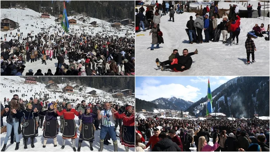 Rize’de “17. Çamlıhemşin Kardan Adam Kış Festivali” sona erdi