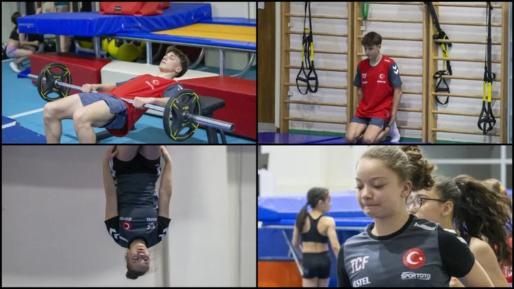 Milli cimnastikçiler, dünya şampiyonasına giden yolda güç depoluyor