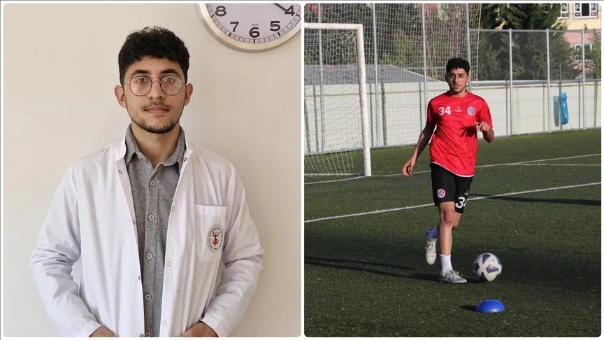 Yeşil sahaların tıbbiyeli futbolcusu profesyonel ligleri hedefliyor