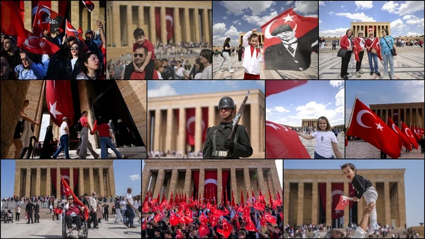 Anıtkabir 23 Nisan’da 200 bini aşkın ziyaretçiyi ağırladı