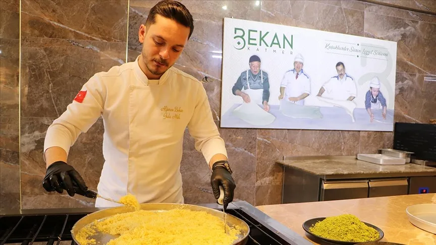 Kilisli genç, baba mesleği kadayıf ustalığını bilimle taçlandırdı