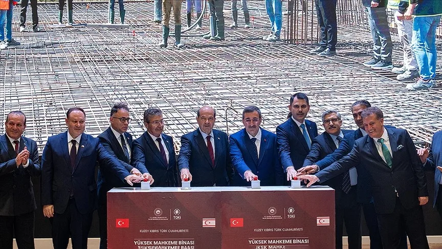 KKTC’de Yüksek Mahkeme ve Millet Kütüphanesi binalarının temeli atıldı