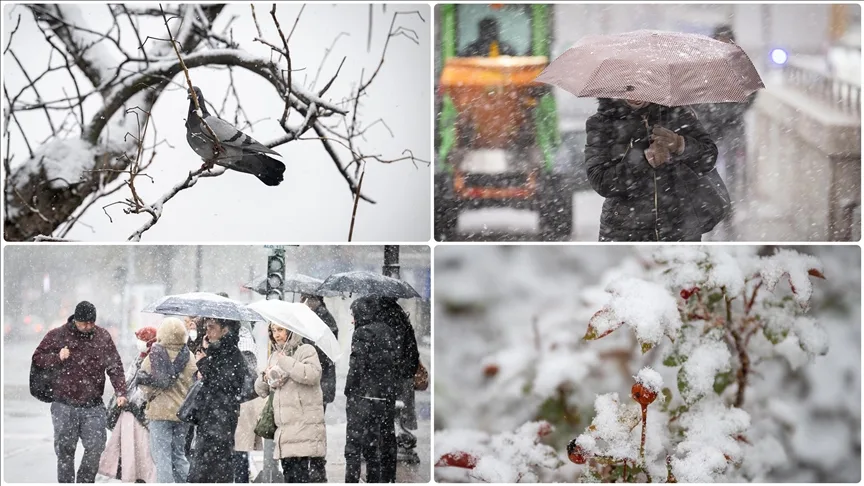 Başkentte kar etkili oluyor