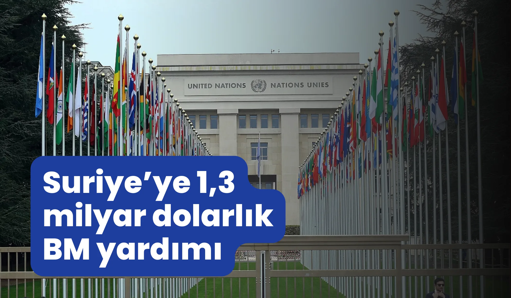 Suriye’ye 1,3 milyar dolarlık BM yardımı