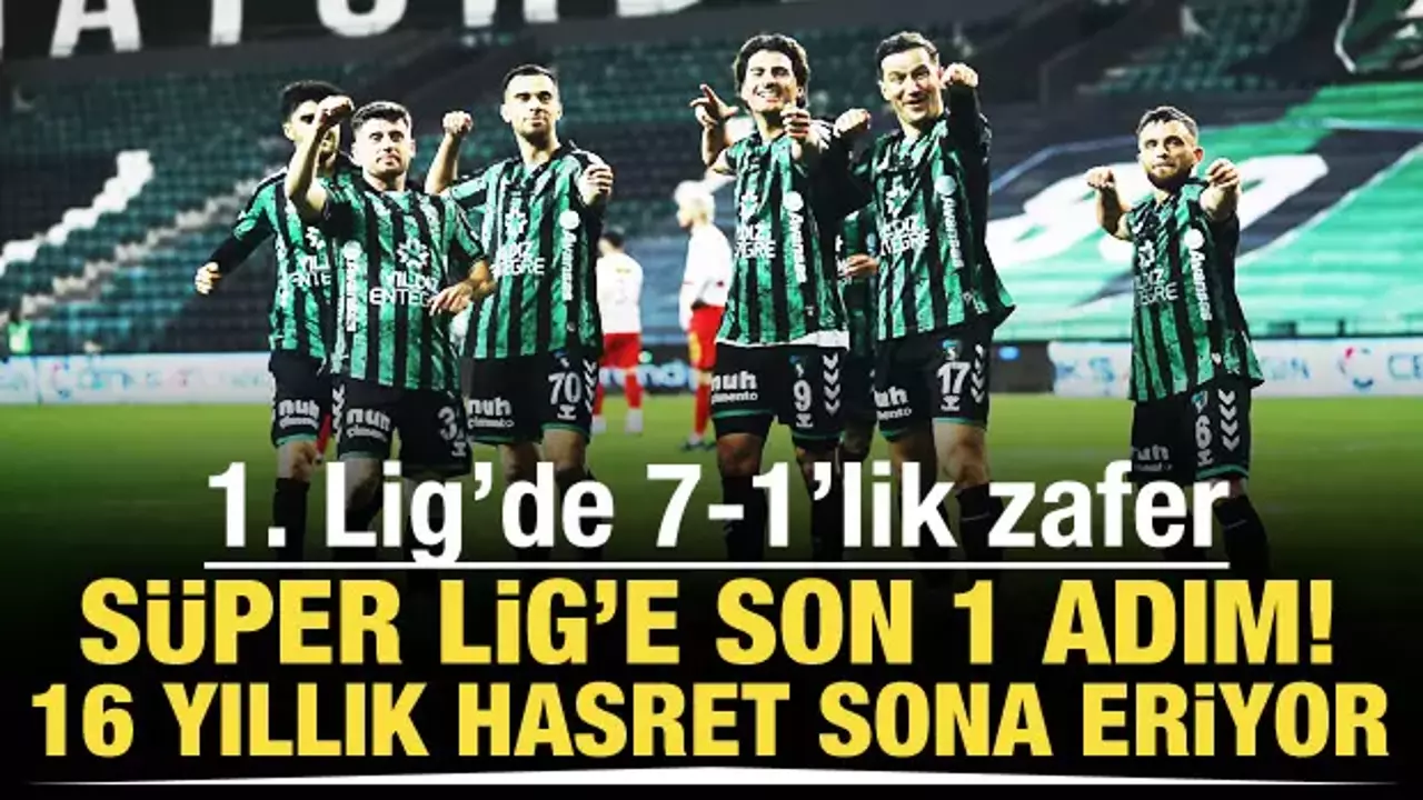 Şampiyonluğa son 1 adım! 7-1 kazanarak Süper Lig ateşini yaktılar