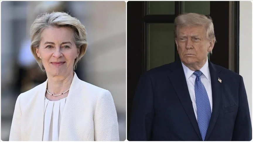 AB Komisyonu Başkanı von der Leyen ile ABD Başkanı Trump ikili görüşme konusunda mutabık kaldı