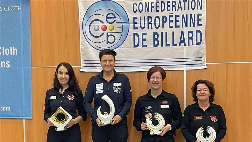 Milli bilardocu Gülşen Degener, İspanya’da gümüş madalya kazandı