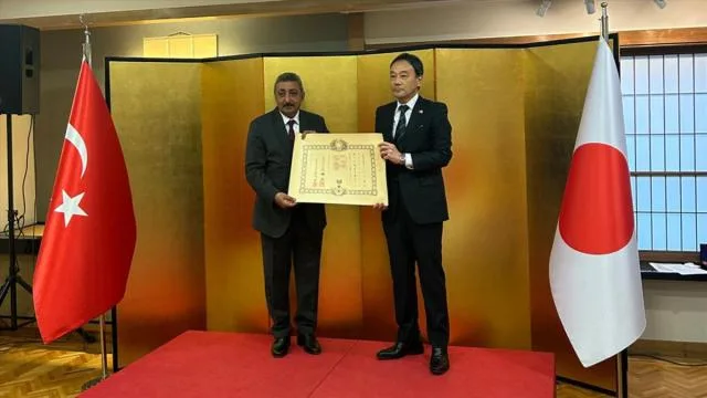 Japonya’dan AFAD personeline İmparatorluk Nişanı