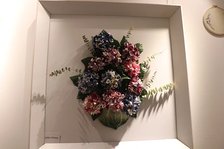 Yalova’da ipek koza işlemeciliği kursiyerleri ürünlerini sergiledi