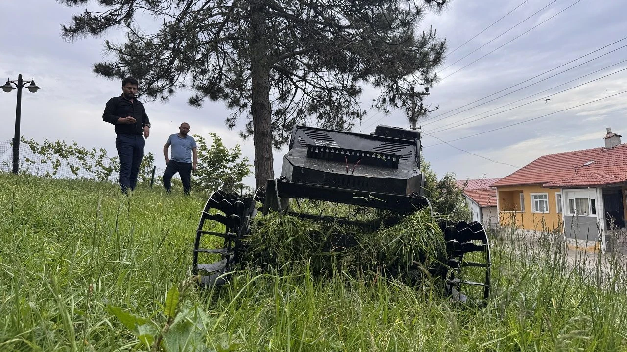 “Tırpantör”; Yüksek mühendis uzaktan kumandalı tırpan makinesi geliştirdi