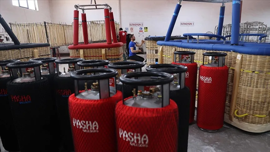 Sıcak hava balonlarının yakıt tankı da yerli oldu