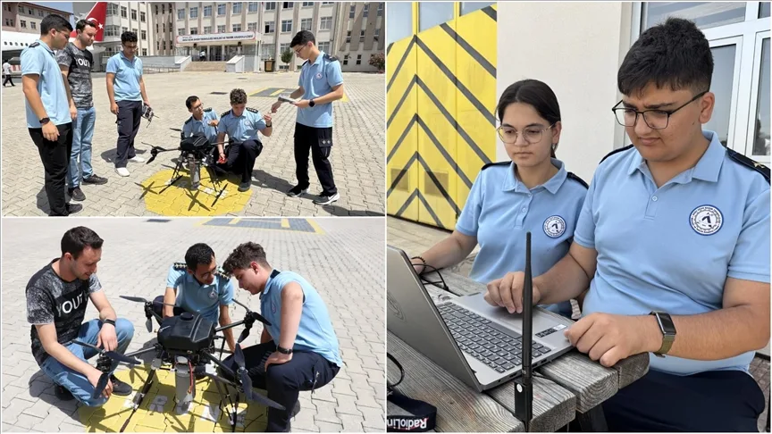 Antalya’da lise öğrencileri su analizi yapabilen dron geliştirdi