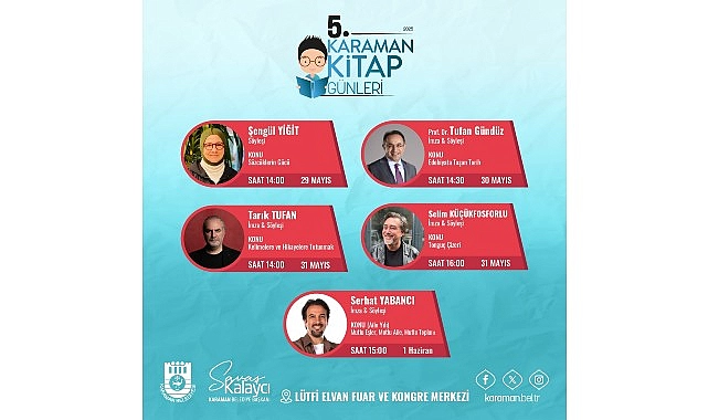 Karaman Belediyesi’nin geleneksel hale getirdiği Kitap Günleri başlıyor.