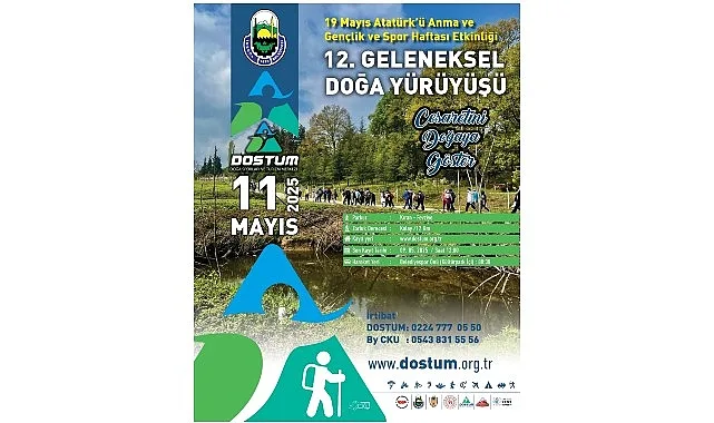 İnegöl Belediyesi’nden 19 Mayıs Doğa Yürüyüşü etkinliğine davet