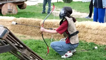 Çorum’da Liseler Arası Ok Savaşları Yarışması Düzenlendi