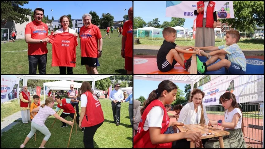 İsviçre’deki Türk toplumu gençlik ve spor festivalinde bir araya geldi