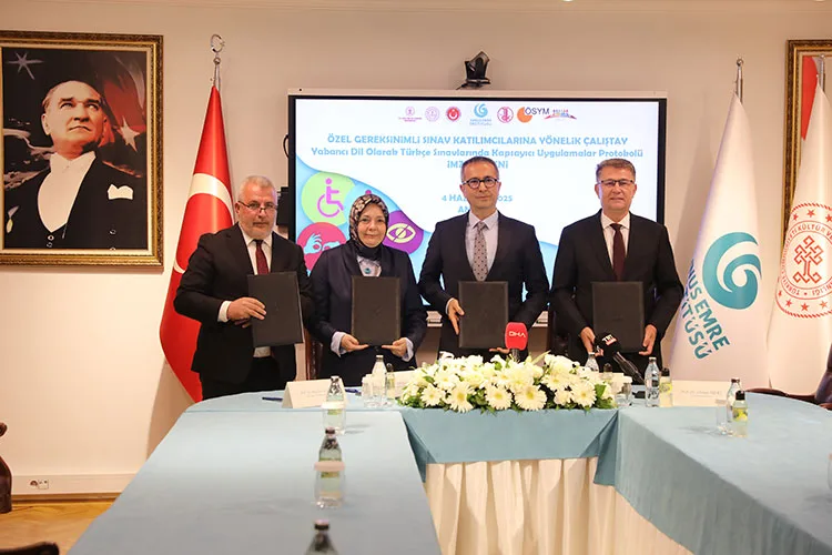 YEE, MEB, ÖSYM ve TDK’den özel gereksinimli bireylerin “Türkçe yabancı dil” sınavlarında eşitlikleri için protokol