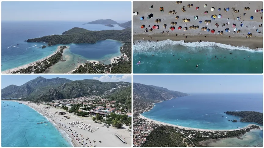 Muğla’da sıcak hava nedeniyle sahillerde yoğunluk yaşanıyor