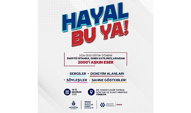 Enstitü İstanbul İSMEK “Hayal Bu Ya!” Festivali Başlıyor