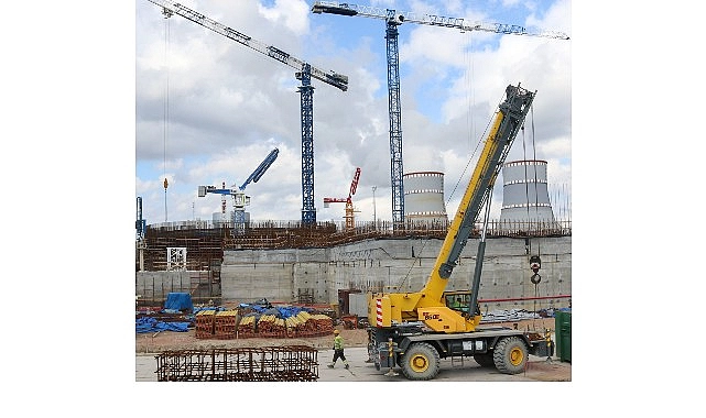 Akkuyu’da çalışmalar belirlenen programın ilerisinde sürüyor 