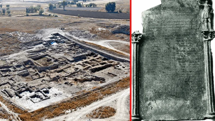 2000 Yıl öncesine ait bronz bir tablet, Anadolu’da Yunanca konuşulduğunu ve çok kültürlü bir yaşamın var olduğunu kanıtlıyor ‘Anisa tableti’