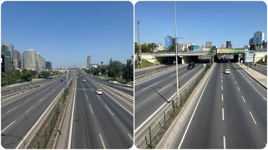 İstanbul’da bayram sabahı yollar boş kaldı