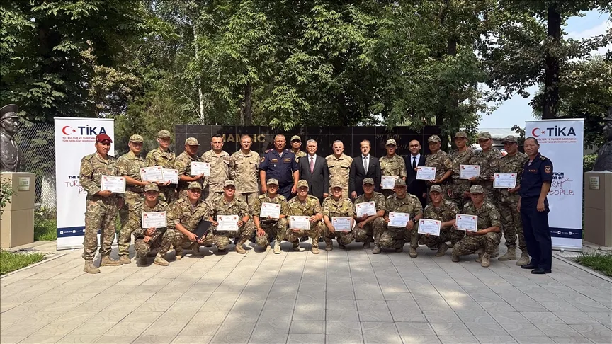 Türk jandarması, TİKA’nın desteğiyle Kırgızistan’da “patlama sonrası olay yeri inceleme” eğitimi verdi