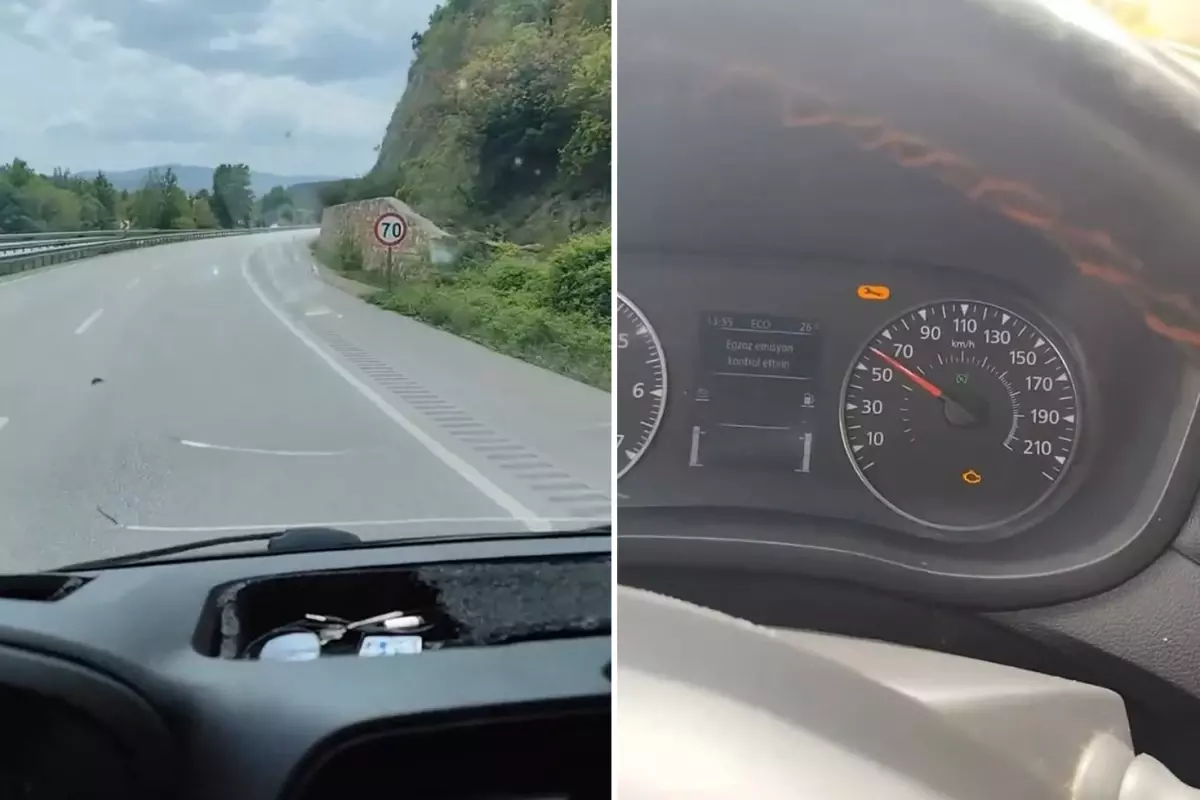 300 metre arayla 70, 50 ve yeniden 70 km/s hız sınırı tabelası gördüğü güzergahta 9 bin 200 TL ceza yedi.. yetkililere net ve tutarlı trafik işaretlemesi çağrısında bulundu.