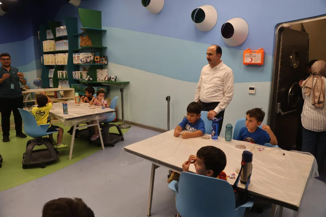 BAŞKAN ALTAY, KONYA BİLİM MERKEZİ’NİN YAZ BİLİM KAMPLARINA KATILAN ÇOCUKLARLA BULUŞTU