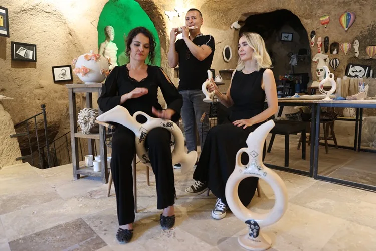 Avanos’ta binlerce yıllık Hitit testi formu, modern enstrümanlara dönüşüyor