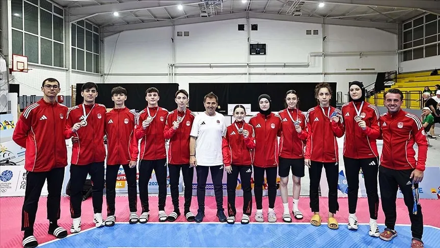 Milli tekvandocular, EYOF 2025’te zirvede yer aldı