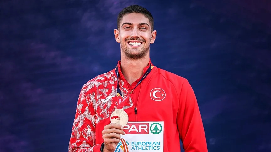 Milli atlet İsmail Nezir, Avrupa 23 Yaş Altı Atletizm Şampiyonası’nda ikinci oldu