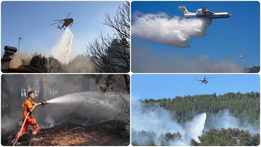 Son bir haftada çıkan 624 yangından 622’si kontrol altına alındı