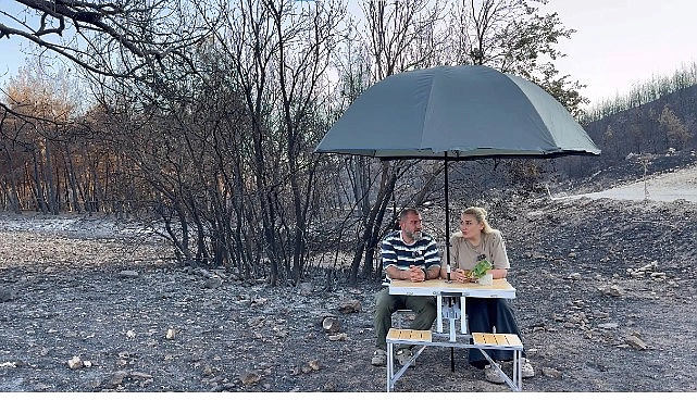 Yanmış Ormanda Kamp