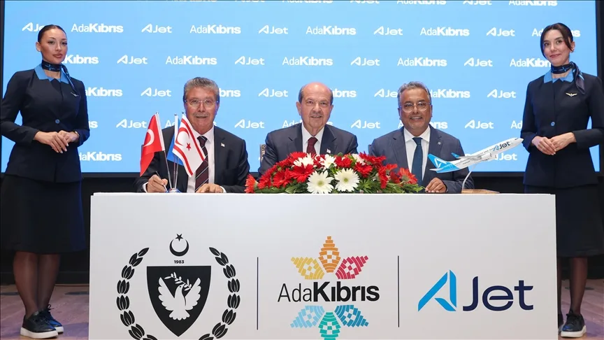 Ada Kıbrıs Projesi kapsamında KKTC ile THY ve AJet arasında protokol imzalandı
