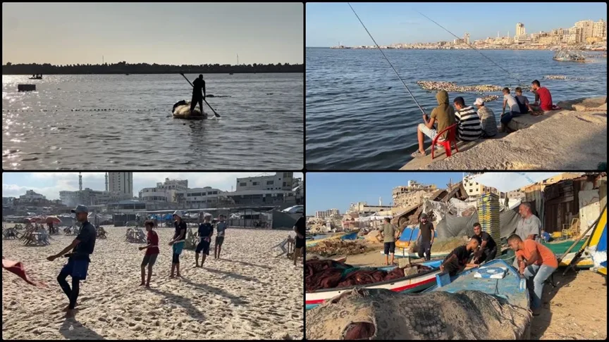 Gazzeli balıkçılar ailelerine yiyecek için İsrail tehdidi altında ölüm pahasına denize açılıyor