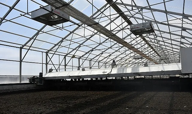 Solar Çamur Kurutma Tesisi’nde 15 ton çamur kurutuluyor